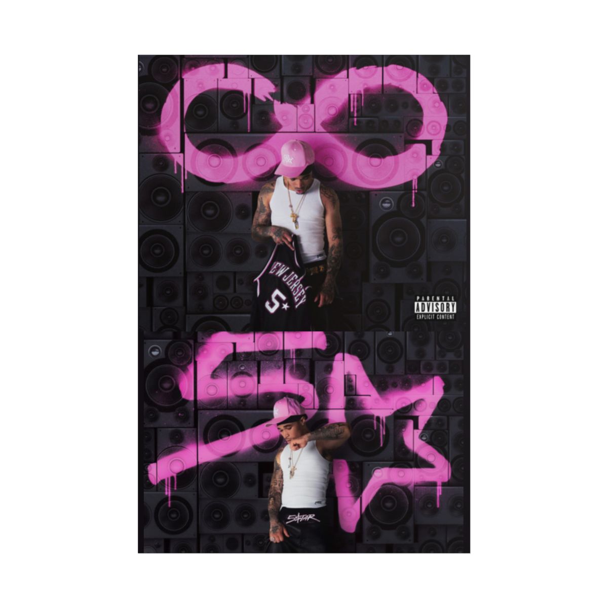 Infinity Pink Graffiti Rolled Posters | Plaqueboymax - alternate angle 1, merchandise
